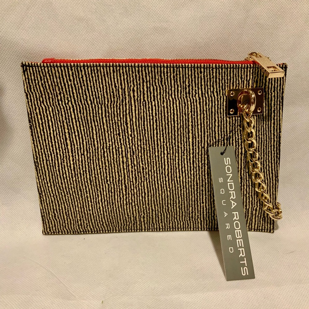 Sondra Roberts squared clutch brand new with tags